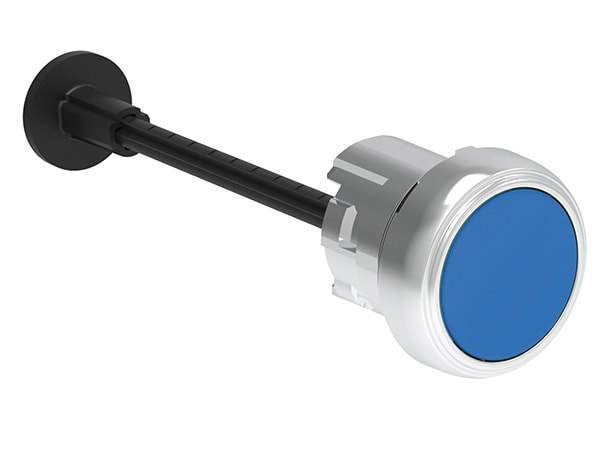 LOVATO LOVLPSR1006 PULSANTE MET. RIARMO RASATO BLU