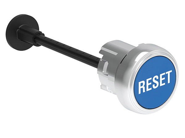 LOVATO LOVLPSR1196 PULSANTE MET. RIARMO RASATO BLU