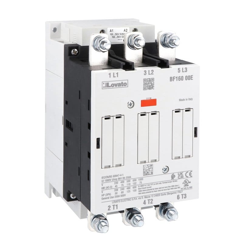 LOVATO LOVBF16000E230 CONTATTORE 3P 160A AC3 100...250VAC/DC
