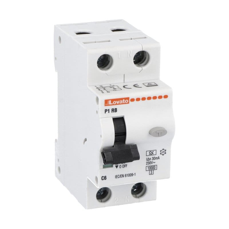 LOVATO LOVP1RB1NC06A300 INTERR.MAGNETOT.DIFF.1P+N C6 300MA 10KA