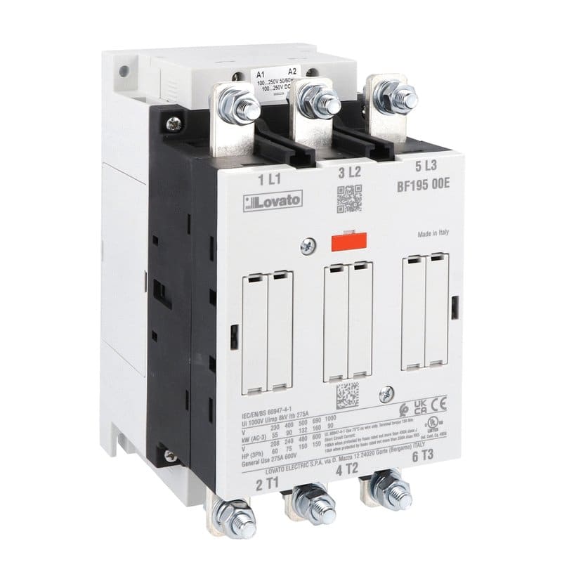 LOVATO LOVBF19500E024 CONTATTORE 3P 195A AC3 24-60VAC/20-60VDC
