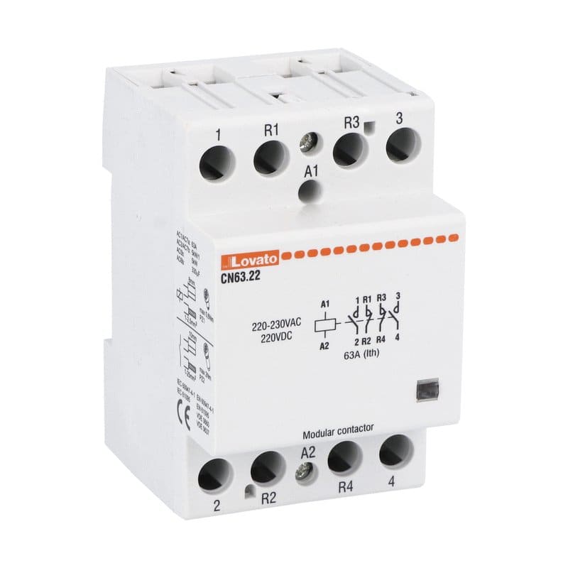 LOVATO LOVCN6322220 CONTATTORE MOD.3M 63A 2NA+2NC 220/230V
