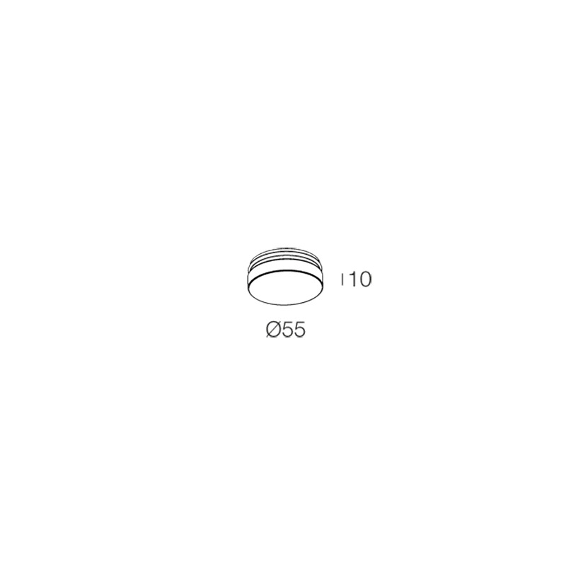 NOVALUX SPA - NOX112903.99 DIFFUSORE D.55 OPALE X SPOT BI/NE/LG/DG