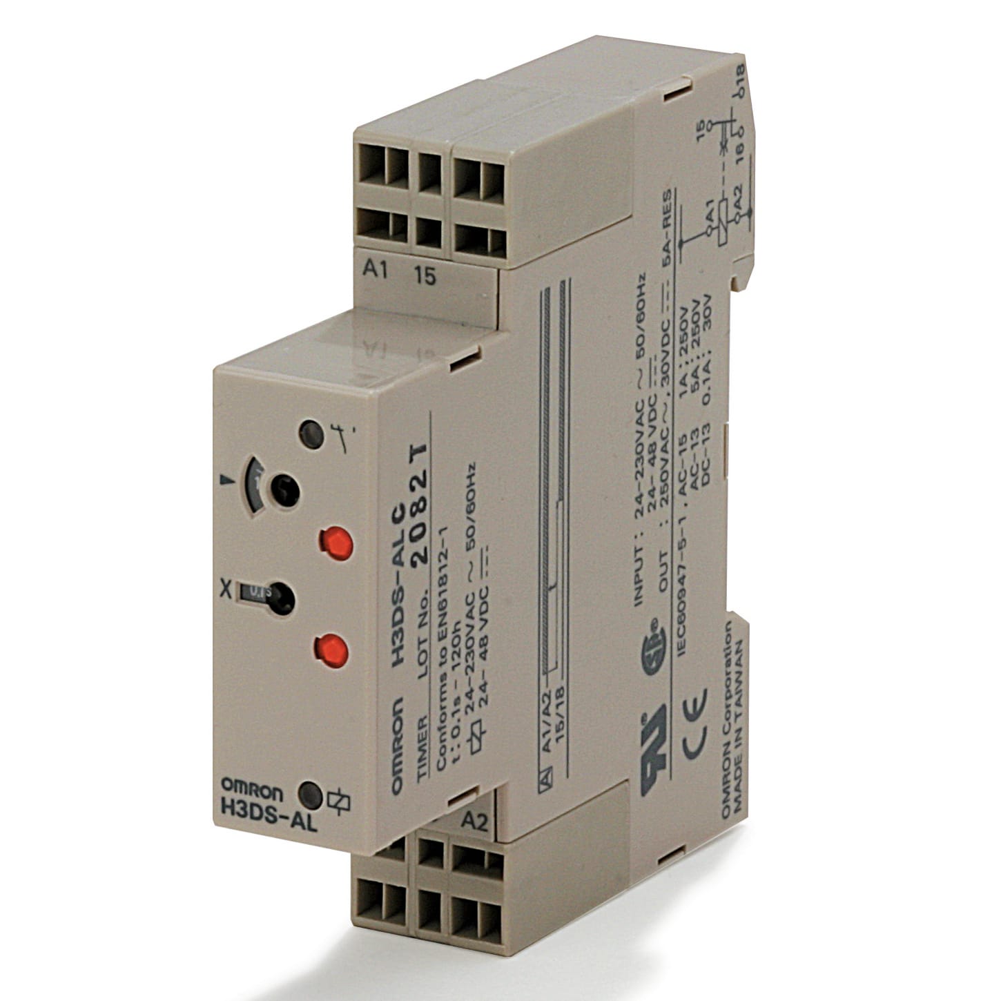 OMRON OMRH3DSALCBYOKX-171 TIMER-ANALDIN17.5MULTISCTENSRITECCIT.1RI