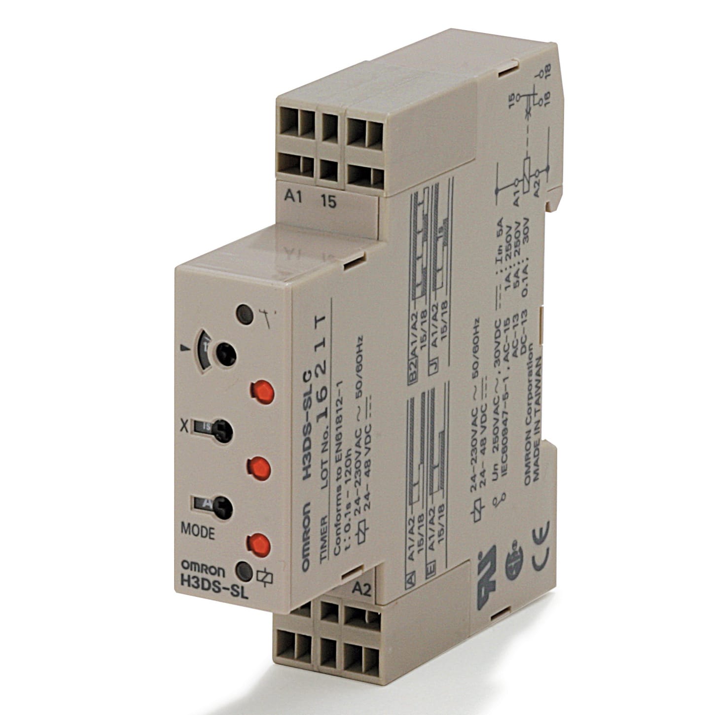 OMRON OMRH3DSSLCBYOKX-171 TIMER-ANALDIN17.5MULTISCFUNZTENS.1RITSCA