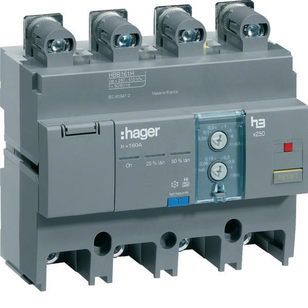HAGER HAGHBB161H FI-Block x250 4P 160A Idn einstellbar