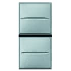 BTICINO BTIHC4036 Doppeltaster aluminium