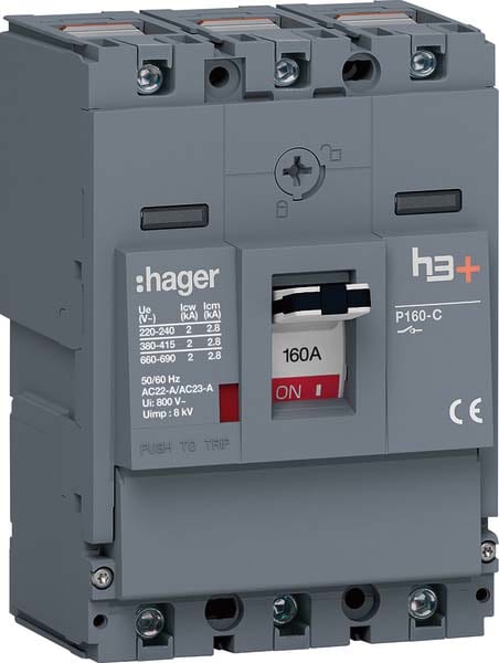 HAGER HAGHCS160AC INT MAN SEZ H3+ P160 3P 160A