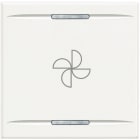 BTICINO - BTIHD4915M2BC AXOLUTE - COPRIT ASPIRATORE 2 MOD BIANCO