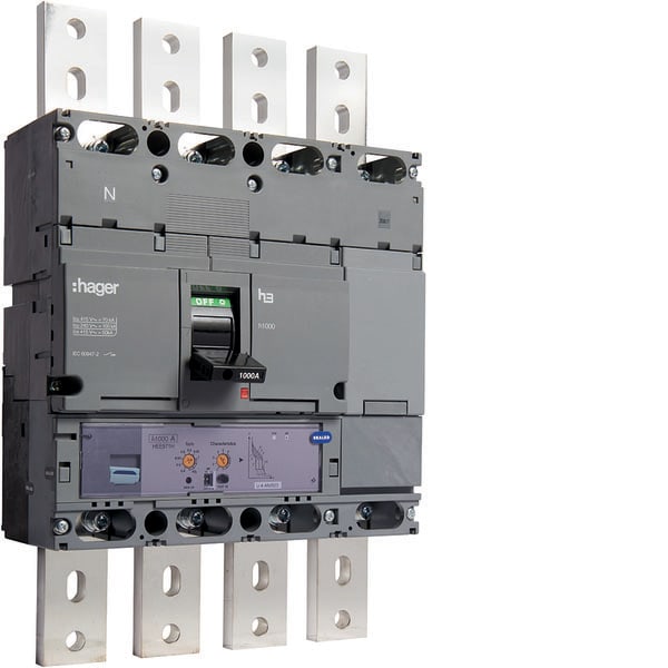HAGER - HAGHEE971H INTERR AUTOM H1000 4P 70KA 1000A SGANC L