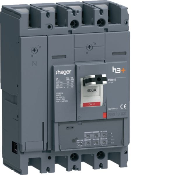 HAGER HAGHEW401LR INT AUT H3+ P630 LSIG 4P 400A 70KA N REG
