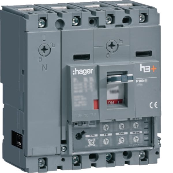 HAGER HAGHHS161JC INT AUT H3+ P160 LSI 4P 160A 25KA N REG