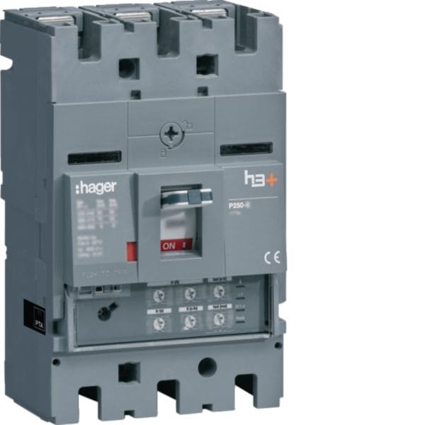 HAGER HAGHHT160JR INT AUT H3+ P250 LSI 3P 160A 25KA