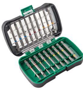 HIKOKI POWER TOOLS HIA750361 KIT INSERTI 18 ARTICOLI L75MM
