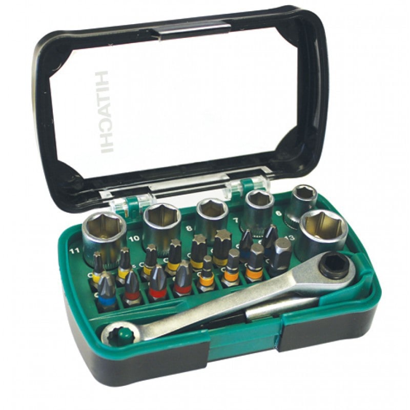 HIKOKI POWER TOOLS HIA750362 KIT INSERTI 24 ARTICOLI L25MM