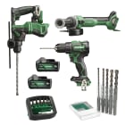 HIKOKI POWER TOOLS HIAKSON007MA KIT DH18DPA+DV18DE+G1813DA+2X5AH