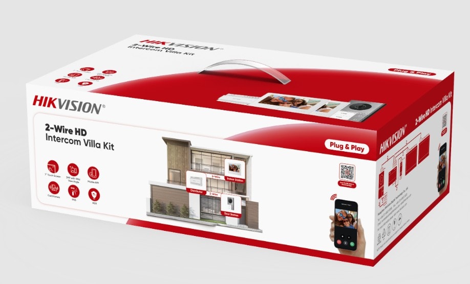 HIKVISION ITALY SRL HIK305305972 DS-KIS705EY/2MONITORS KIT VIL BI-FAM ESP
