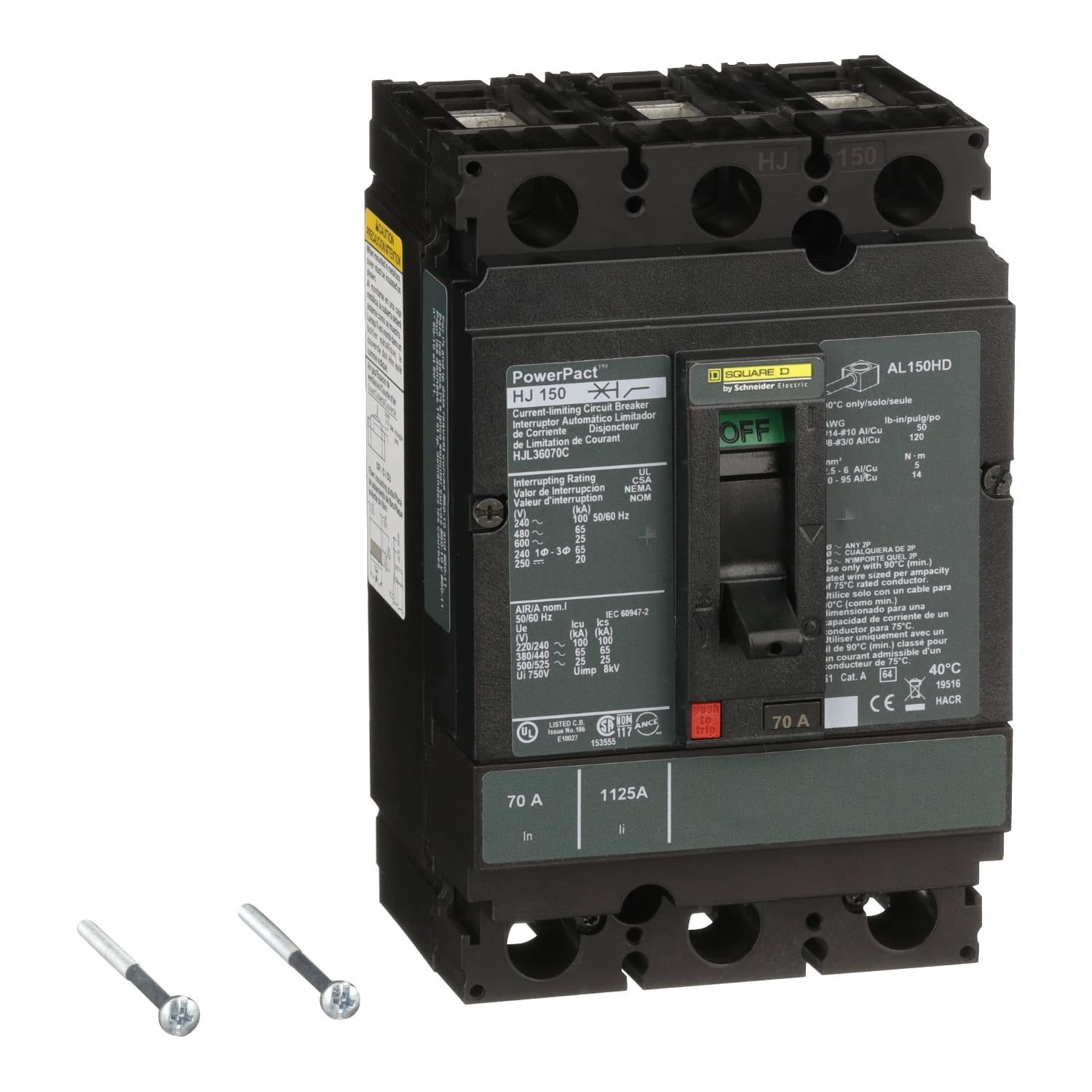 SCHNEIDER ELECTRIC SNRHJL36070C INTERRUTTORE SQD