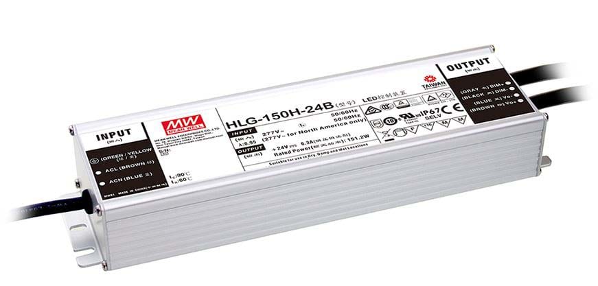 DIGIMAX SRL - DIXHLG-150H-48B DRIVER LED 48V 150W IP67 DIM 1-10 90-305