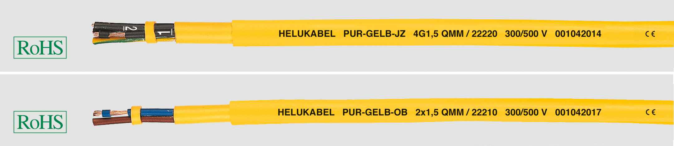 HELUKABEL ITALIA SRL - HLK22205 PUR-YELLOW-OB 2X1 QMM