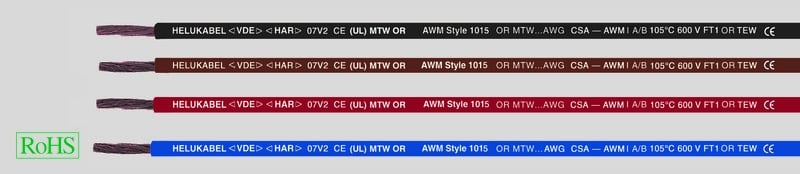 HELUKABEL ITALIA SRL - HLK63418 FIVENORM (H)07 V2-K 1,5/AWG 16, WHIT