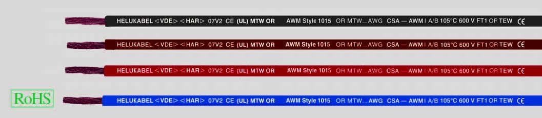 HELUKABEL ITALIA SRL - HLK64123 FIVENORM H072V-K 1,5/AWG 16, BLACK