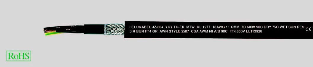 HELUKABEL ITALIA SRL HLK69809 JZ-604-YCY TC TRAY CABLE 4G25 QMM (4