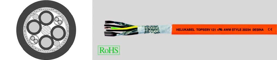 HELUKABEL ITALIA SRL HLK73580 TOPSERV 121 PUR (4G2.5+2X(2X1)) QMM