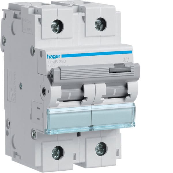 HAGER HAGHMB280 INTERR. AUTOM. 2P 80A 15KA B 3M