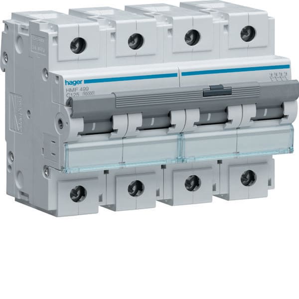 HAGER HAGHMF499 INTERRUTTORE AUTOMATICO 4P 125A10 KA C 6