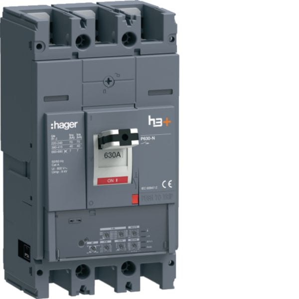 HAGER HAGHNW630LR INT AUT H3+ P630 LSIG 3P 630A 40KA