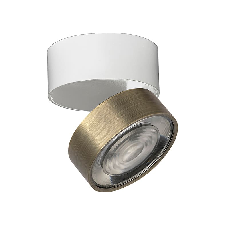 ROSSINI RSSHOL102BR APPLIQUE/PLAFONIERA BIANCO/BRONZO LED 13
