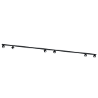 NOVALUX SPA - NOX112406.02 HONEY PL: SPOT PLAFONE L=2M 6XGU10 NERO