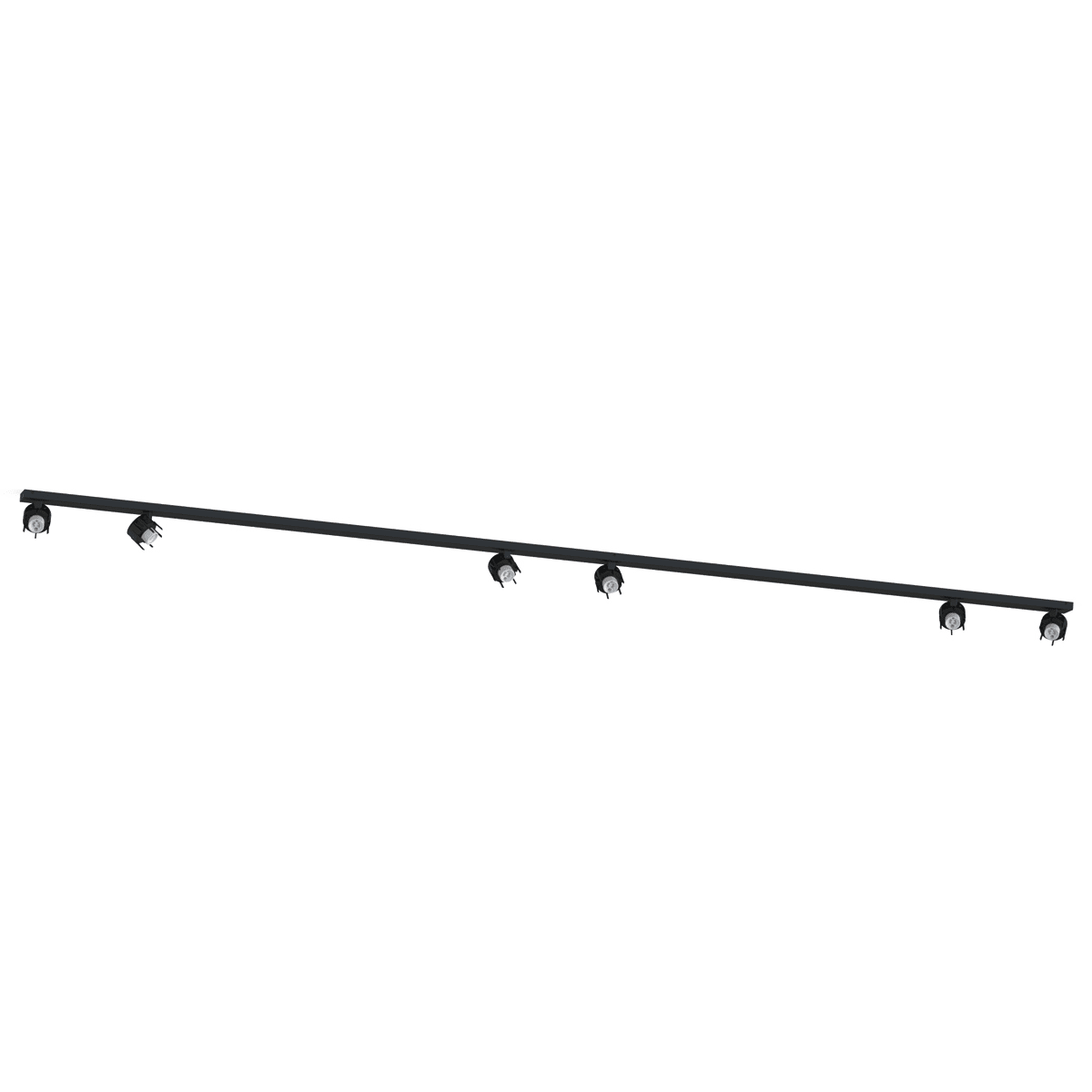 NOVALUX SPA NOX112406.02 HONEY PL: SPOT PLAFONE L=2M 6XGU10 NERO