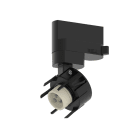 NOVALUX SPA - NOX112409.02 BASE NERO Adattatore per binario ALL-TRACK con portalampada da combinare con 1 corpo per spot. 1x GU10 max 10W ?51mm H55mm non fornita
