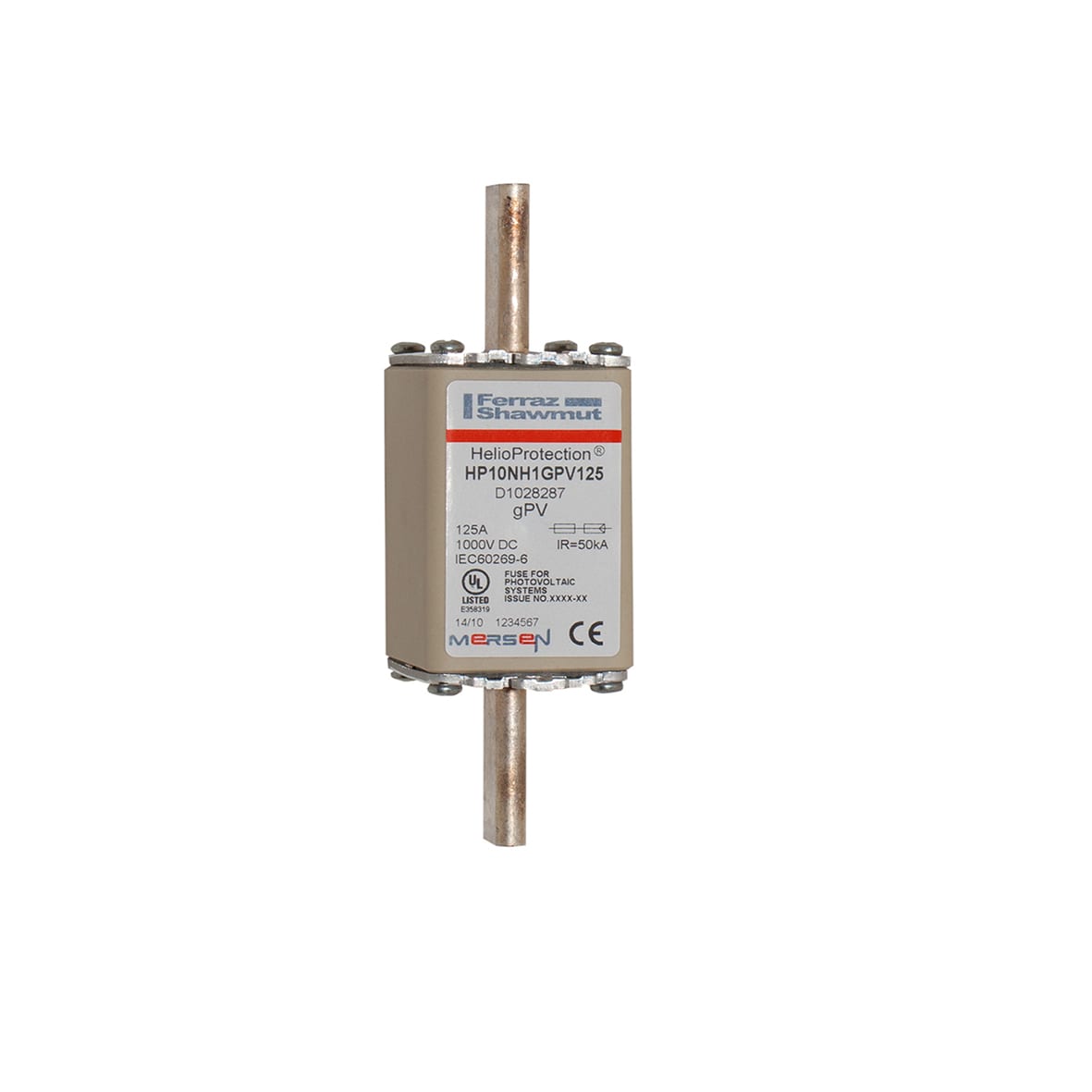 MERSEN ITALIA SPA XESD1028287 FUS. 1000VDC NH1 GPV 125A