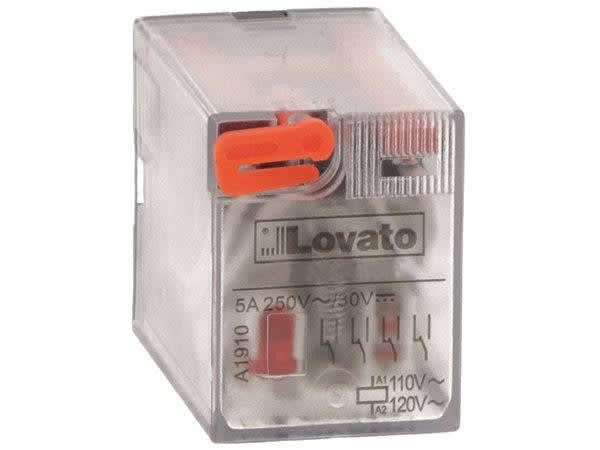 LOVATO - LOVHR604CA110 RELE INDUSTRIALE 4SC 5A 110VAC +LED