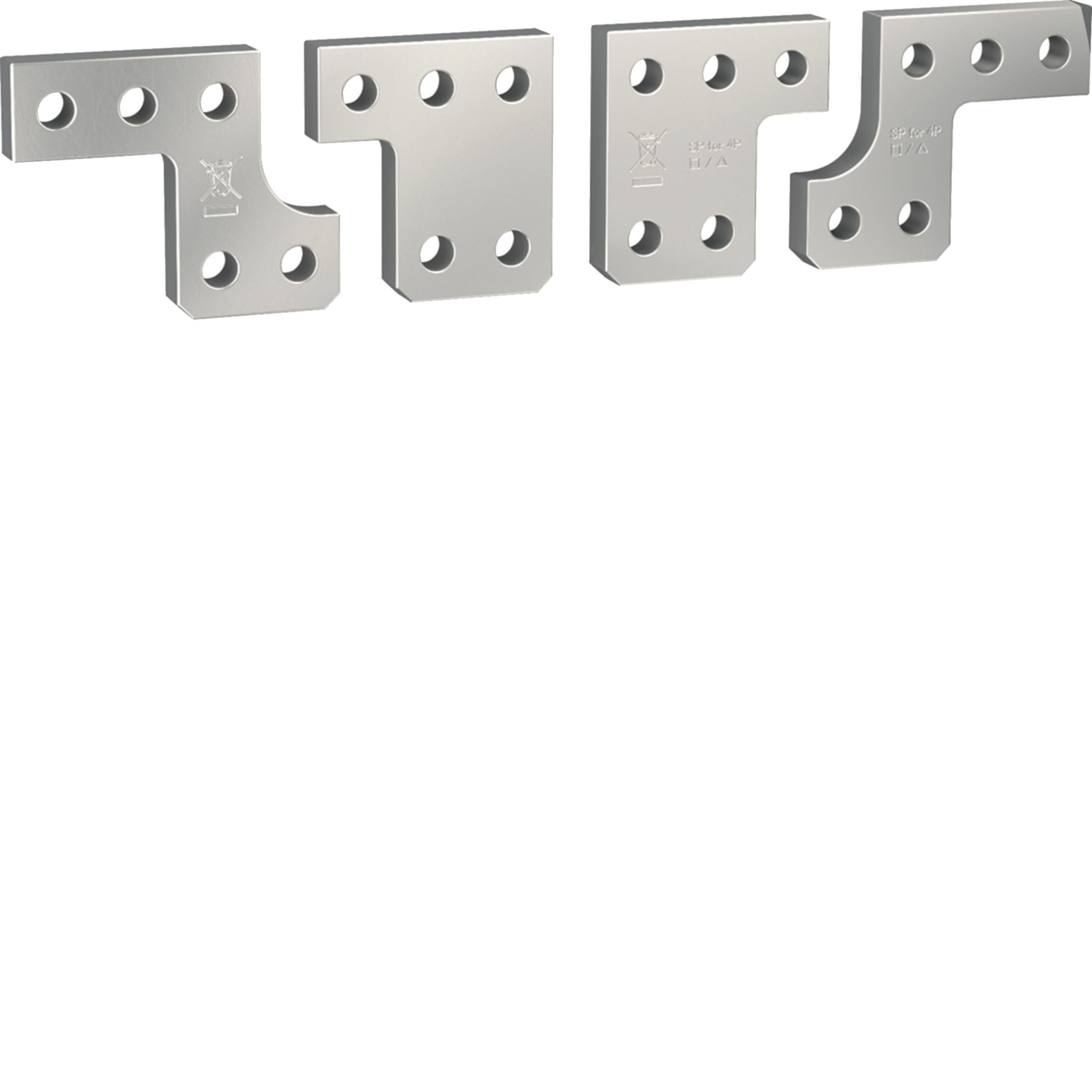 HAGER HAGHWY002H KIT 4 CONN TERM FRONTALI 4P PW1600, HW1