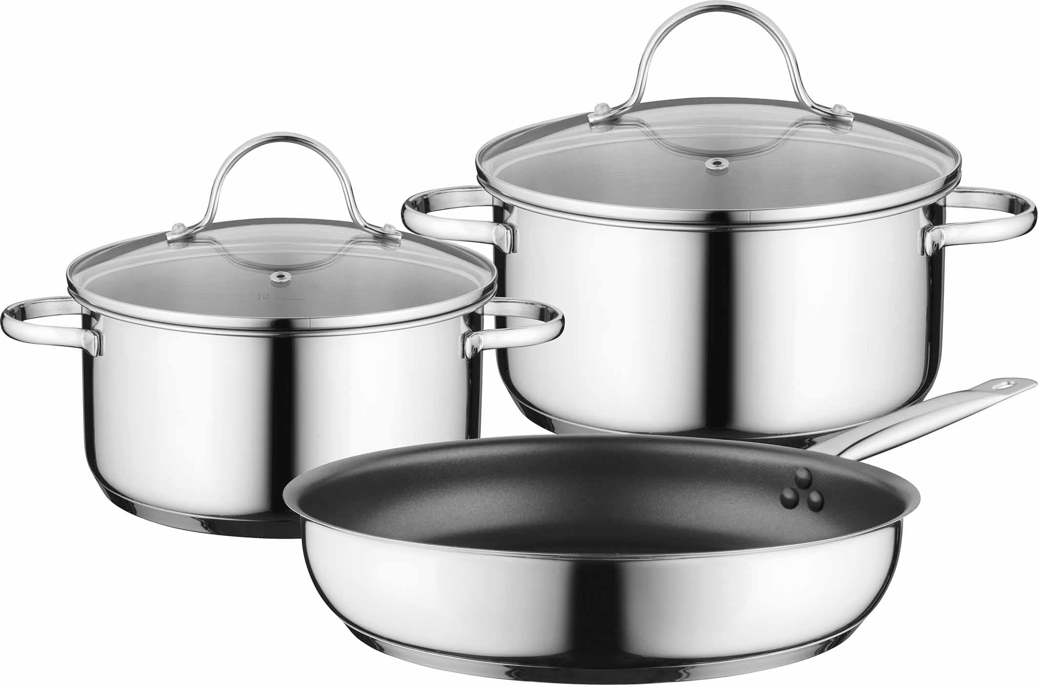 Siemens Hausgerate SIZHZ9SE030 Kochgeschirr-Set best aus 2 TApfen + 1