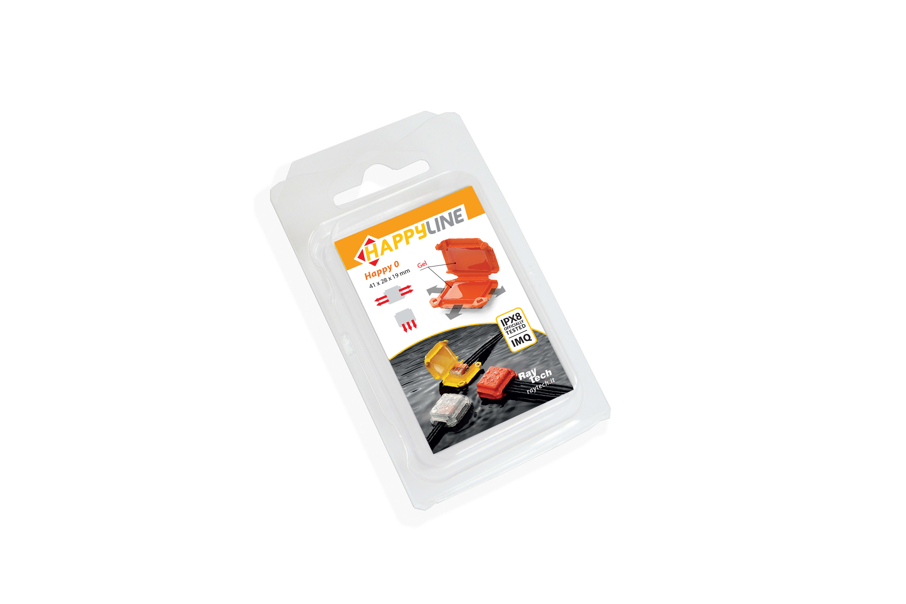 RAYTECH SRL RYTHAPPY0 HAPPY 0 GELBOX PER MORSETTI (CF 4 PZ)