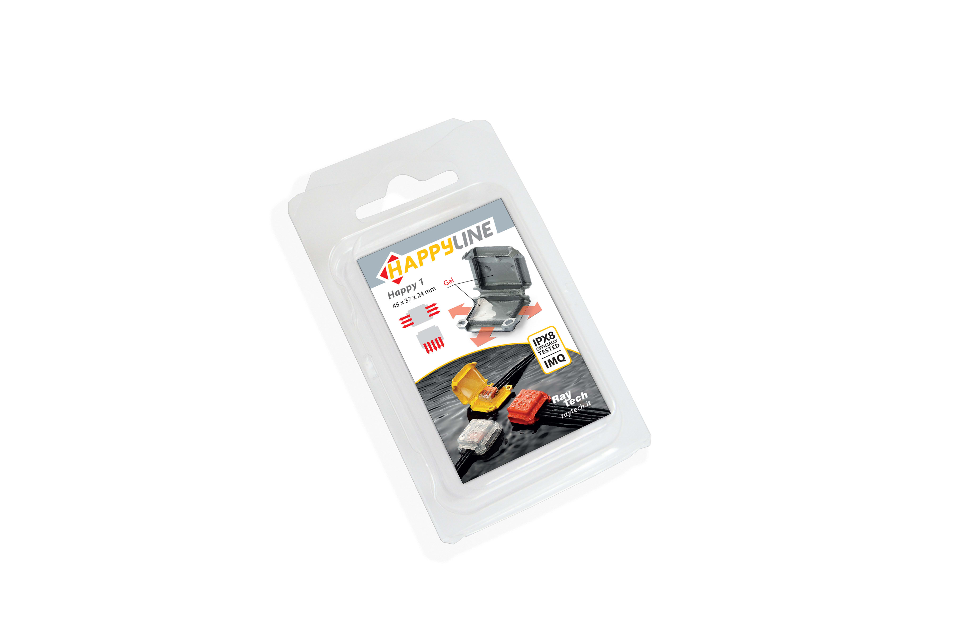 RAYTECH SRL RYTHAPPY1 HAPPY 1 GELBOX PER MORSETTI (CF 2 PZ)