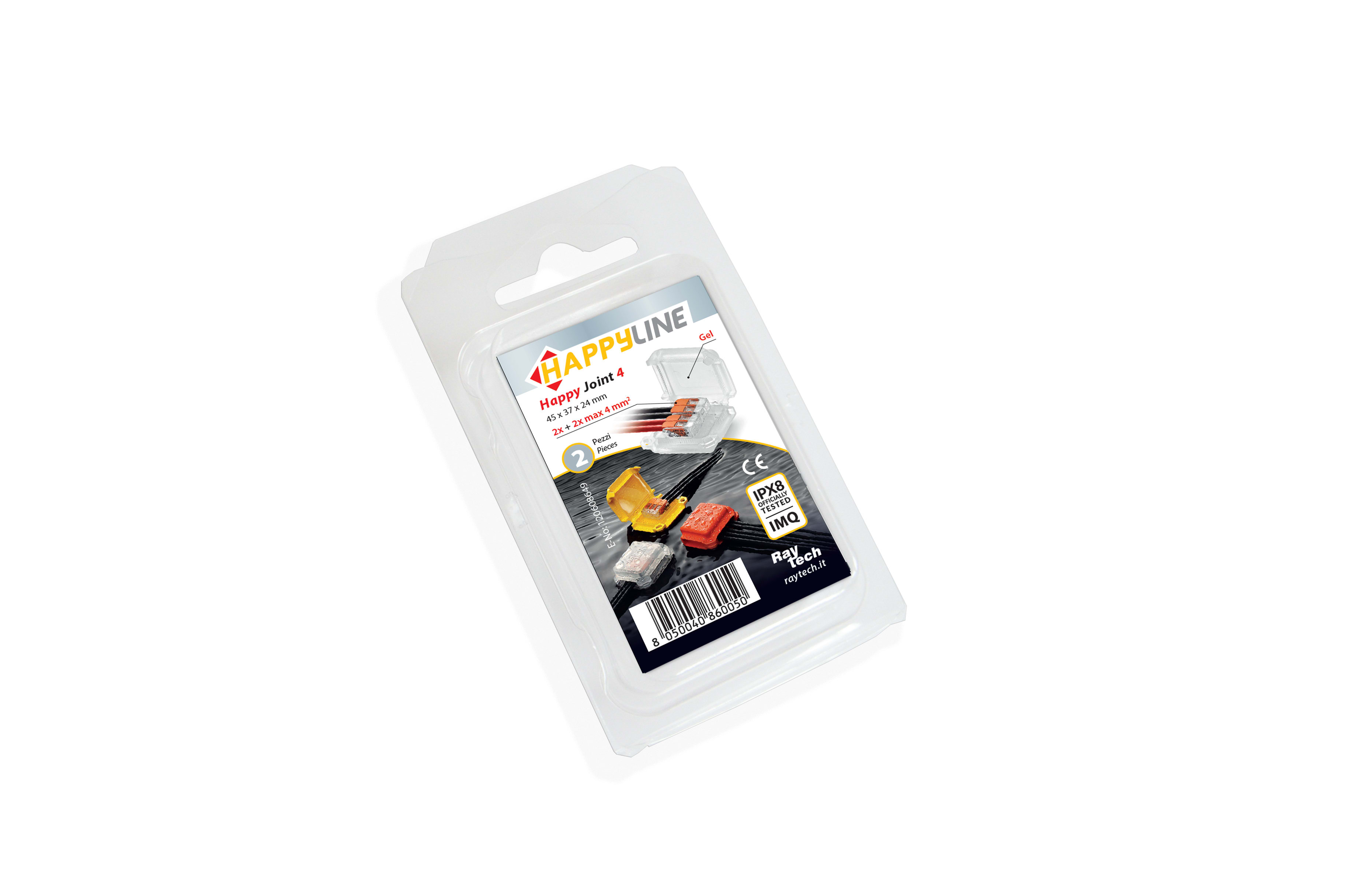 RAYTECH SRL RYTHAPPYJOINT4 HAPPYJOINT 4 GELBOX CON MORSETTI (CF 2 P