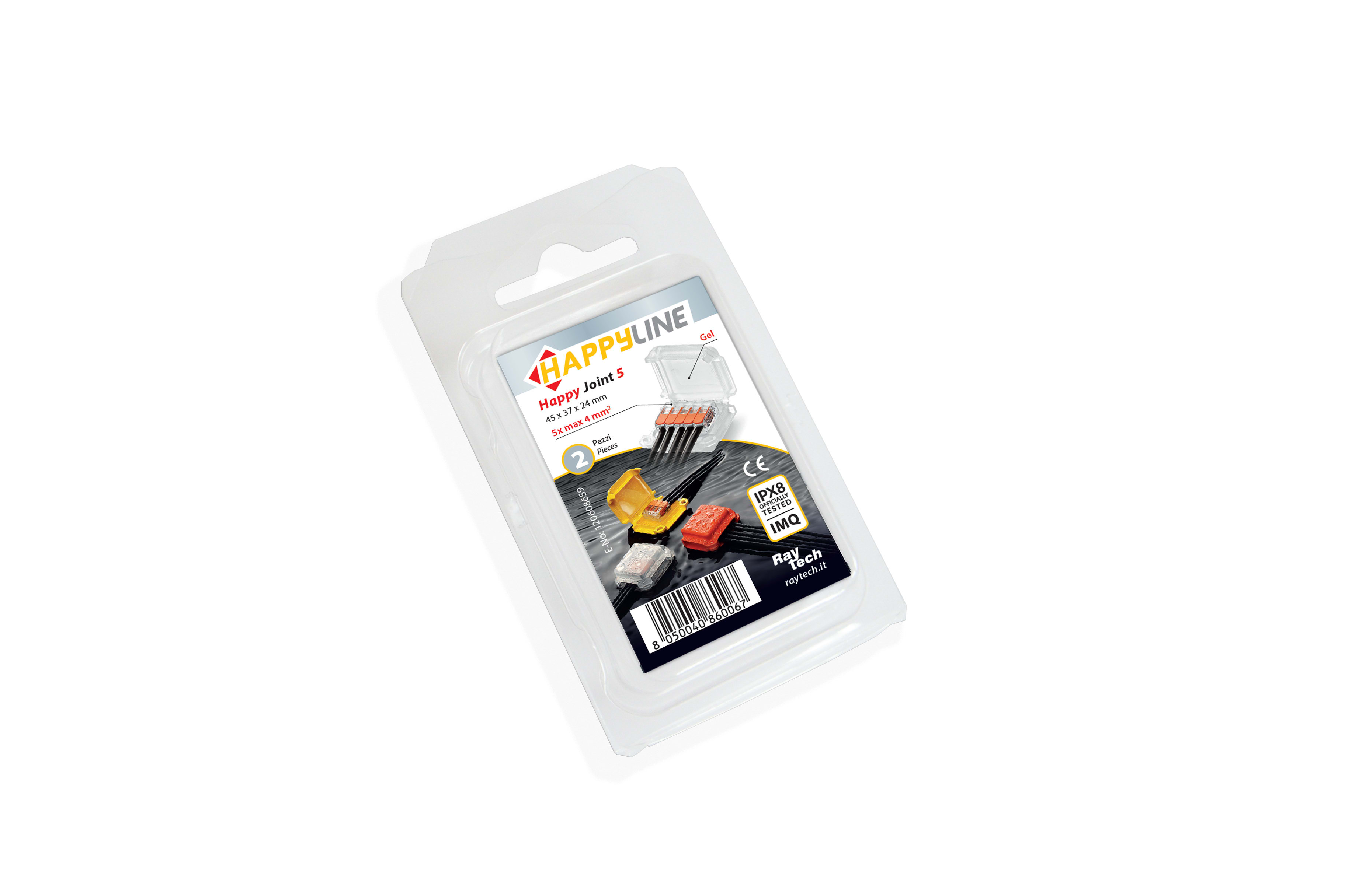 RAYTECH SRL RYTHAPPYJOINT5 HAPPYJOINT 5 GELBOX CON MORSETTI (CF 2 P