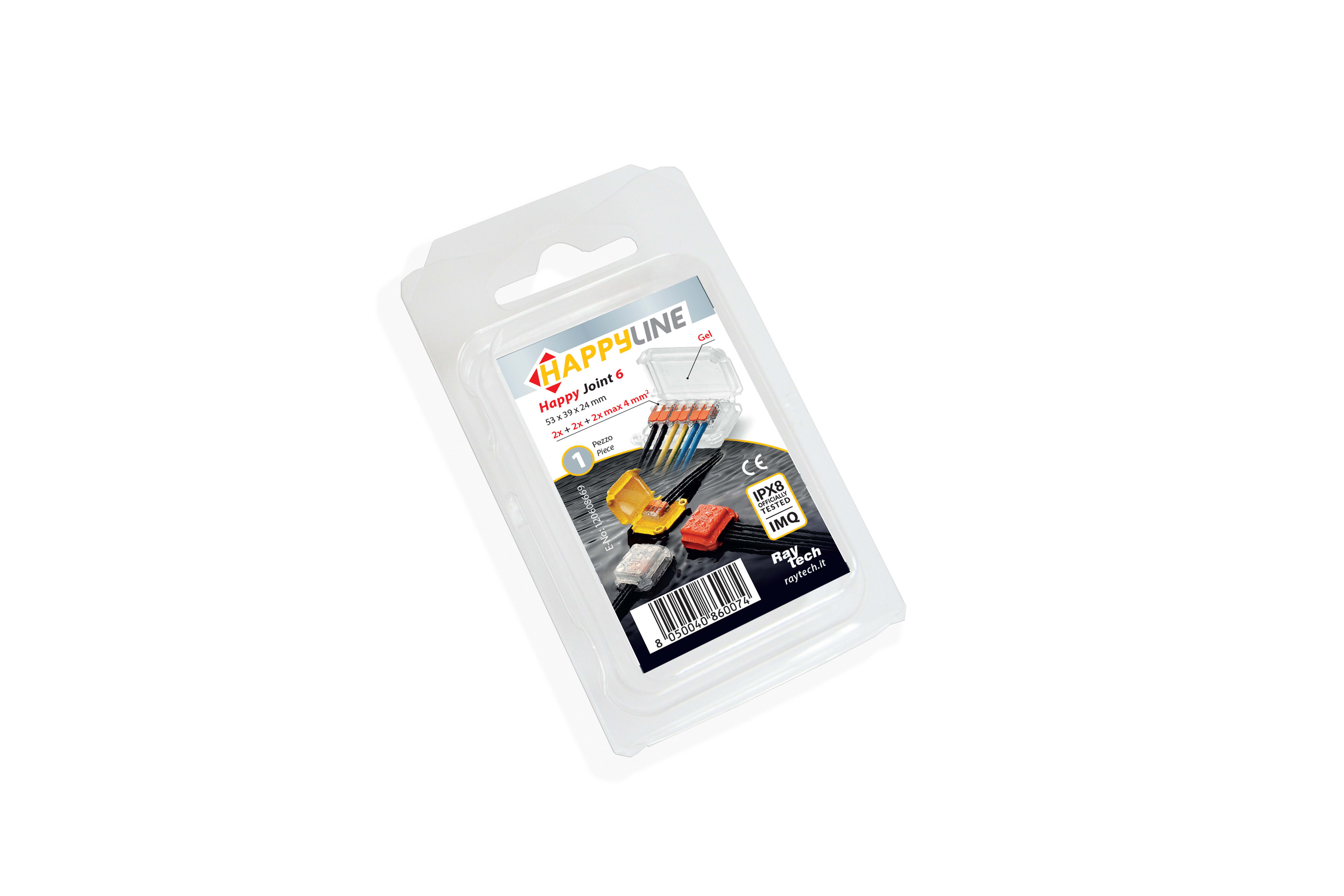 RAYTECH SRL RYTHAPPYJOINT6 HAPPYJOINT 6 GELBOX CON MORSETTI (CF 1 P