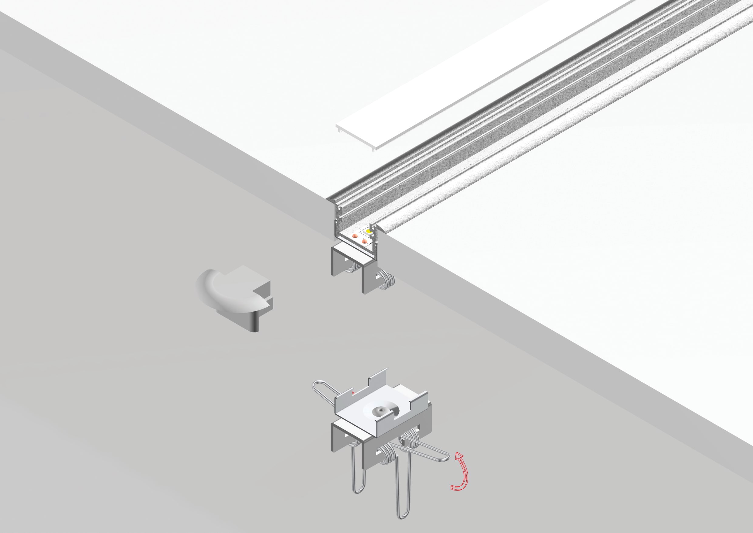 DIGIMAX SRL - DIXI161102-G-KITSAT KIT GRIGIO DA INCASSO 16X11 COVER SATINA