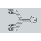 IDEALLUX - IDXAG-A ALGEBRA CONNETTORE DI ALIMENTAZIONE