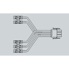 IDEALLUX - IDXAG-A ALGEBRA CONNETTORE DI ALIMENTAZIONE