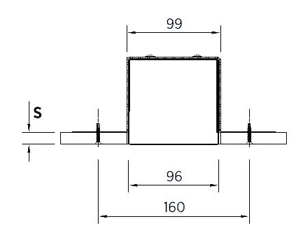 IDEALLUX IDXAGS-TR ALGEBRA SYSTEM STAFFA INSTALLAZ. TRIMLES