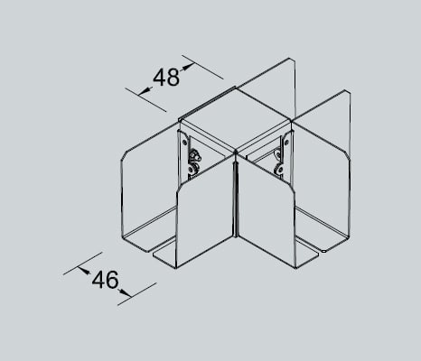 IDEALLUX IDXAMS20-T ALGEBRA SYSTEM MICRO GIUNTO ANGOLARE 3 V