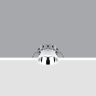 IGUZZINI ILLUMINAZI - IGZ3.QF50.701.0 EASY D105 FRAME WARM CRI80 1500LM ELET.L